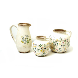 Wazon ceramiczny Dzban z motywem Kwiatowym